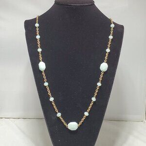 SPRING STREET by Nordstrom Multi Stone with Gold Chain Necklace: